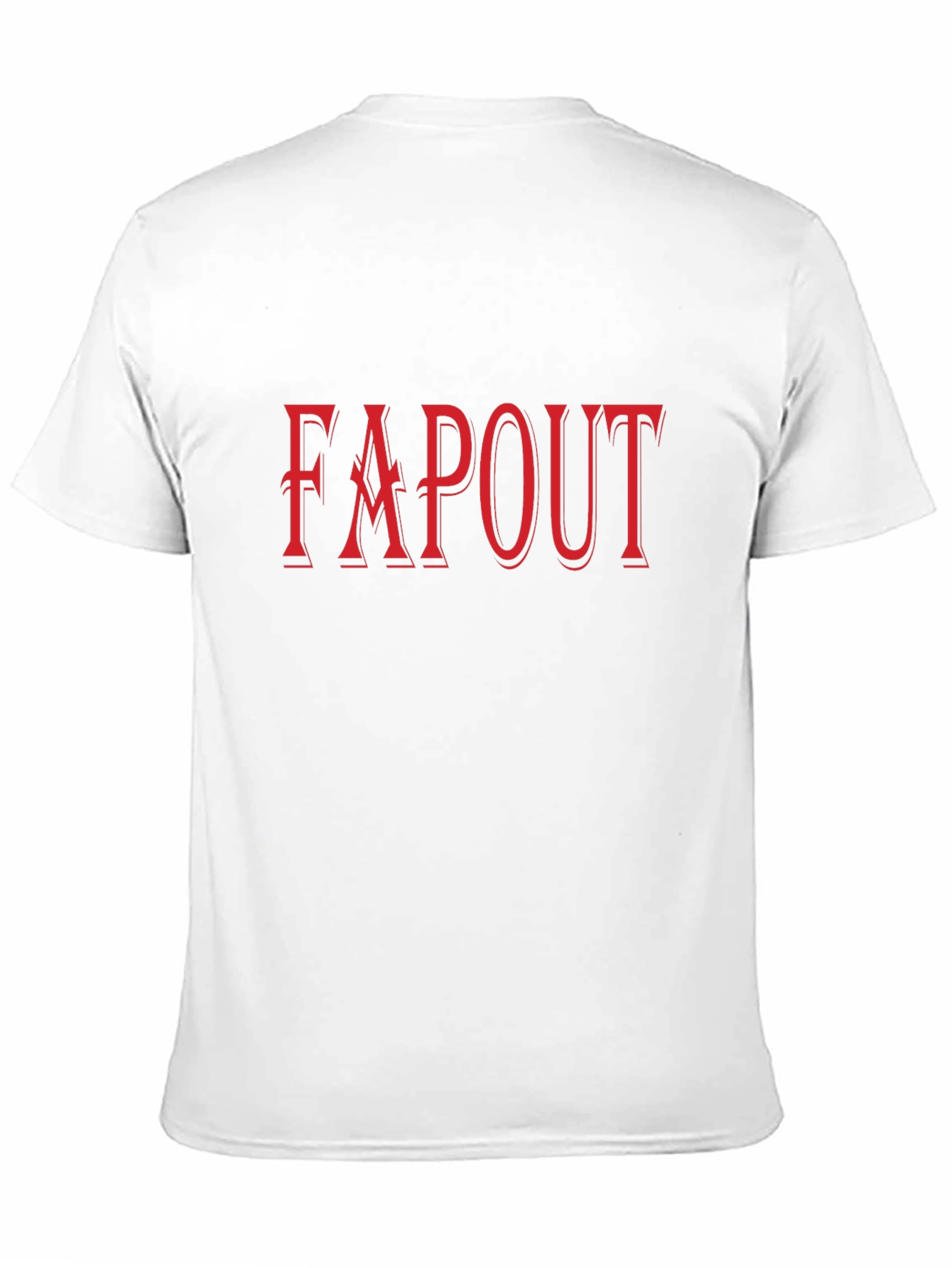 Fapout Graphic T-Shirt - Black Cotton Blend