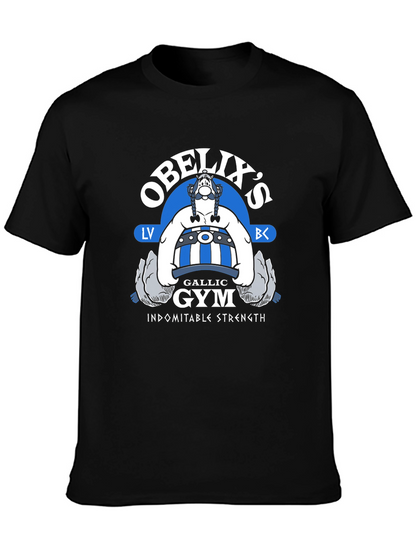 Obelixs Gallic Gym Black T-Shirt