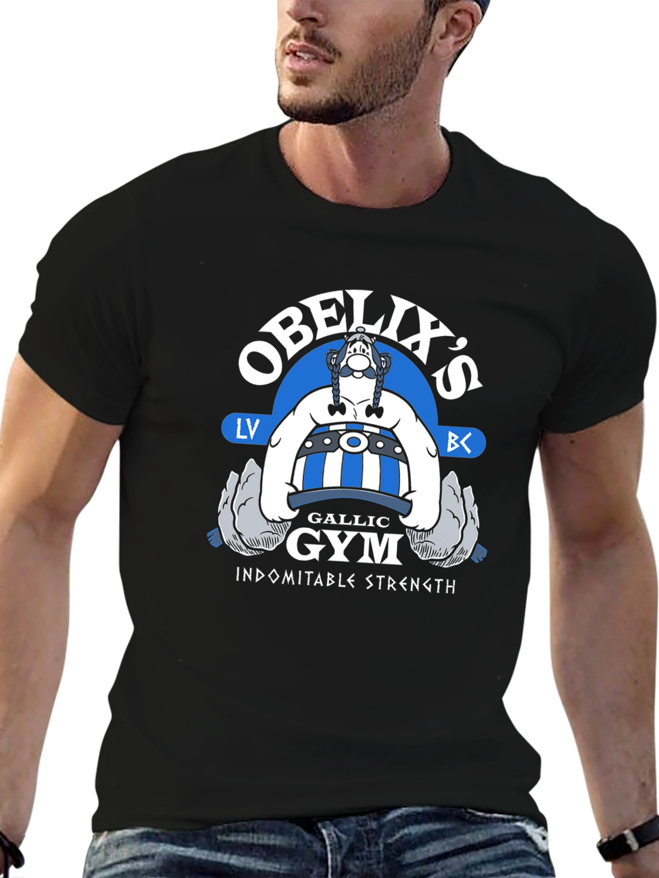 Obelixs Gallic Gym Black T-Shirt