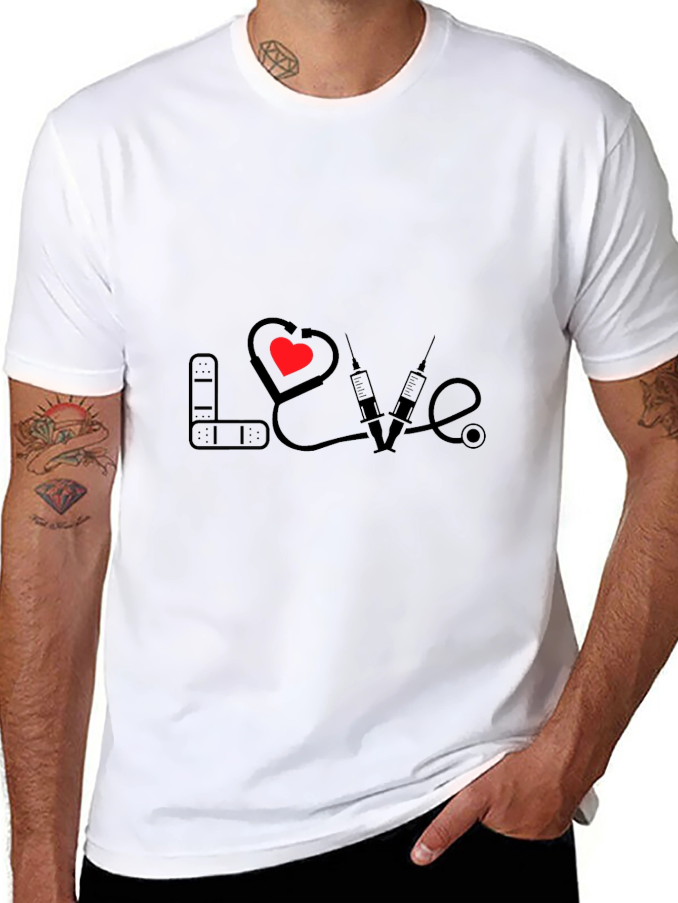 Love Medicine Graphic Tee - Nurse/Doctor Gift T-Shirt