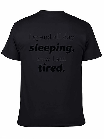 Funny Sleeping All Day Tired T-Shirt
