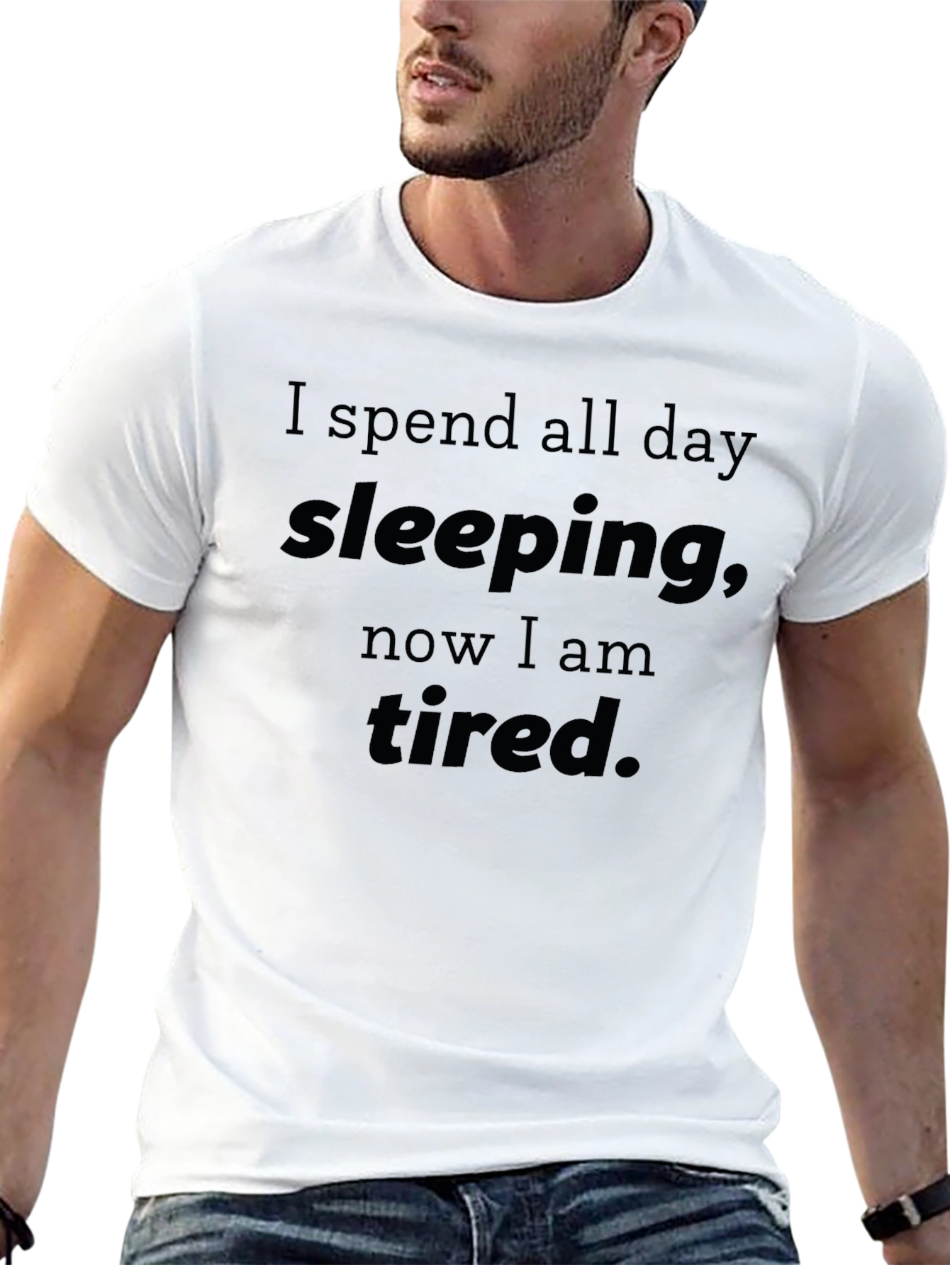Funny Sleeping All Day Tired T-Shirt