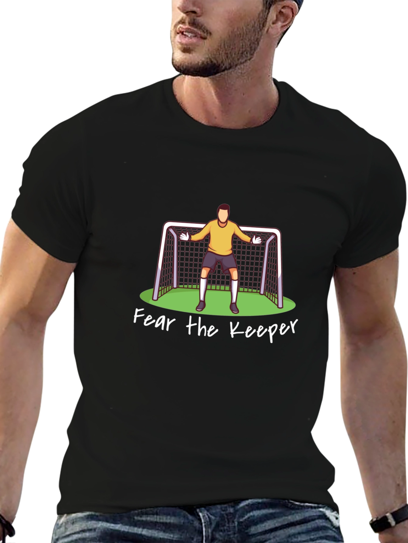 Fear The Keeper Soccer Goalie Graphic T-Shirt