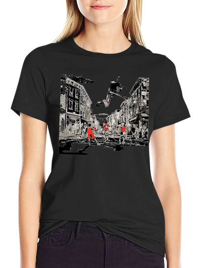 Streetball Graphic Tee - Black Cotton