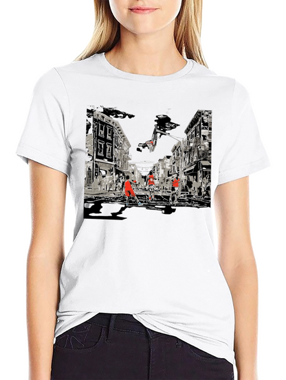 Streetball Graphic Tee - Black Cotton