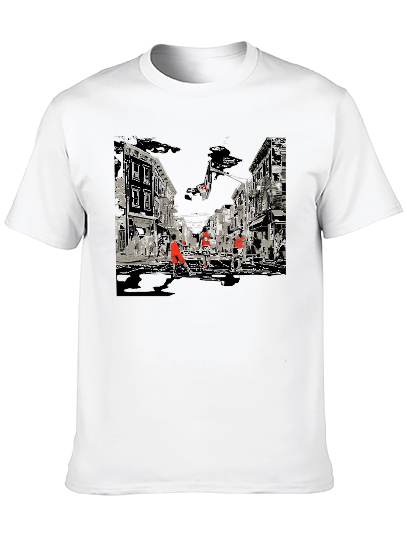 Streetball Graphic Tee - Black Cotton