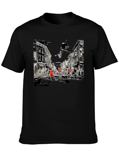 Streetball Graphic Tee - Black Cotton