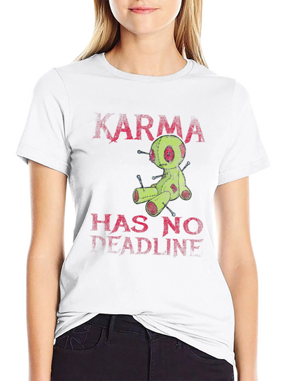 Karma Voodoo Doll Graphic T-Shirt - Mens Black Tee