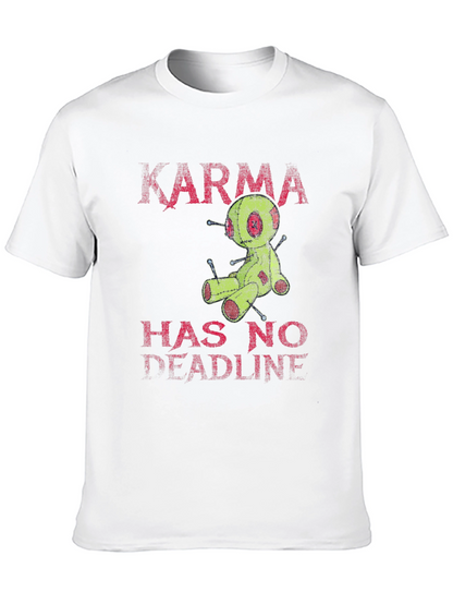 Karma Voodoo Doll Graphic T-Shirt - Mens Black Tee