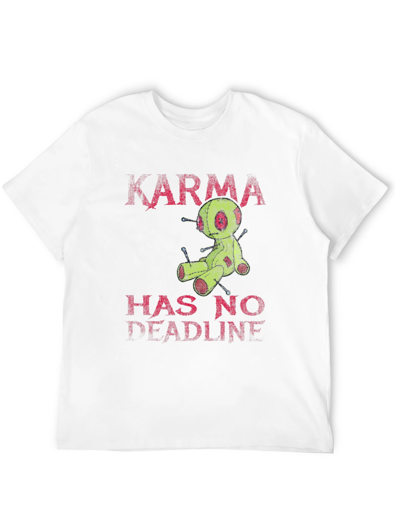 Karma Voodoo Doll Graphic T-Shirt - Mens Black Tee