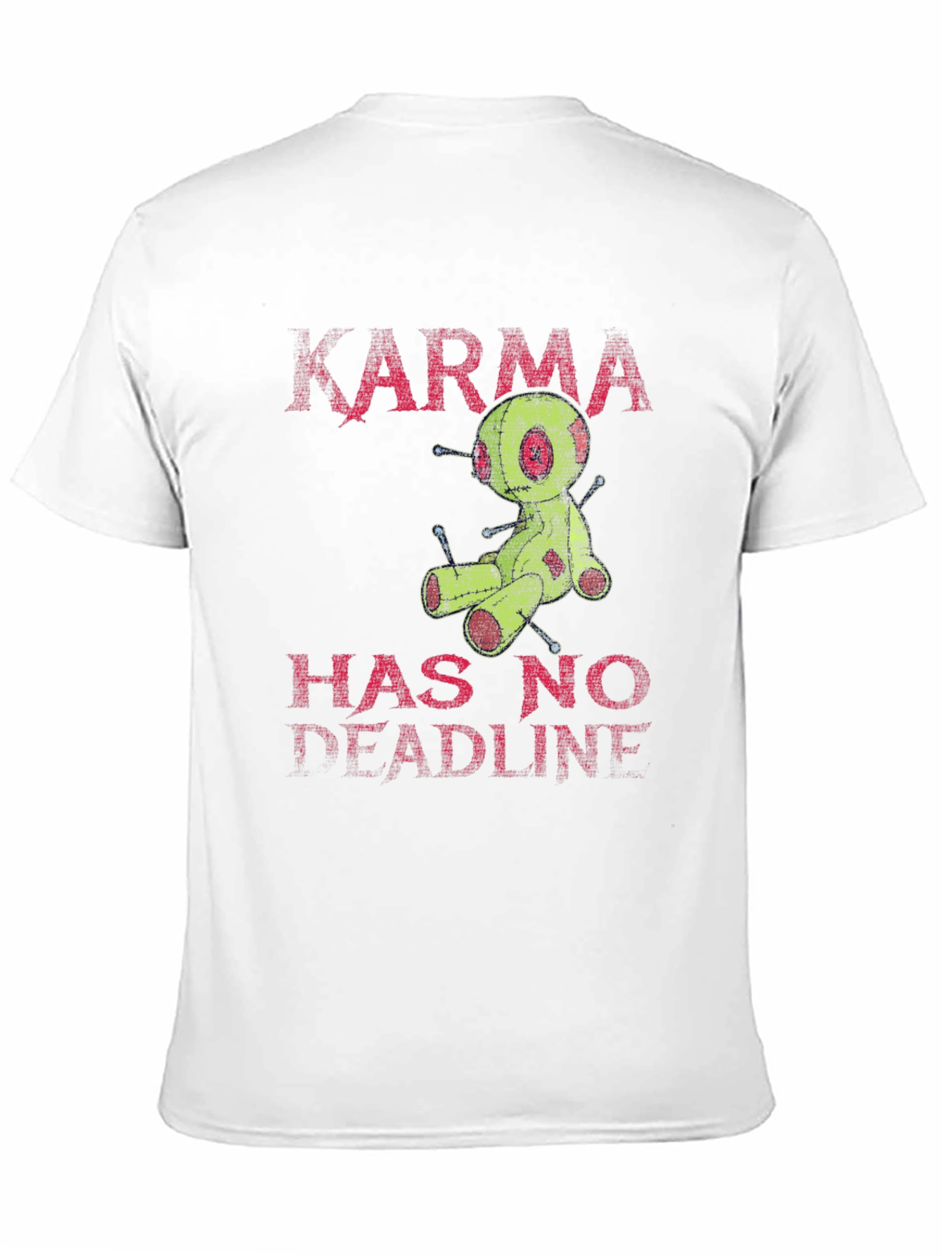 Karma Voodoo Doll Graphic T-Shirt - Mens Black Tee