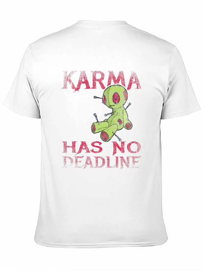 Karma Voodoo Doll Graphic T-Shirt - Mens Black Tee