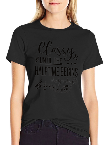Classy Halftime Band Grandma Black T-Shirt