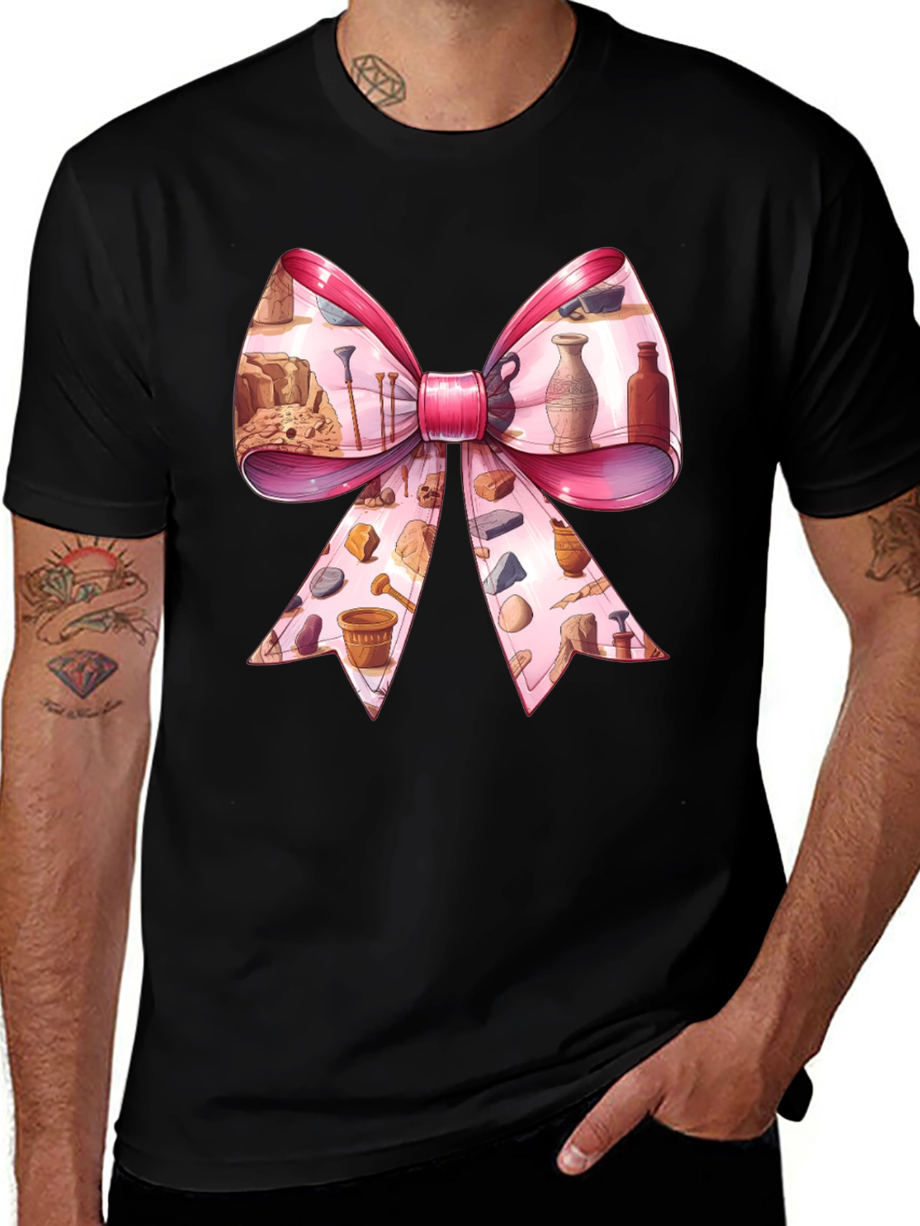 Archaeology Bow T-Shirt - Dig Into Style!