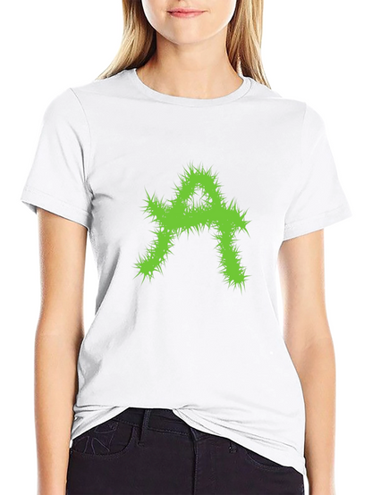 Edgy Green A Graphic Black T-Shirt