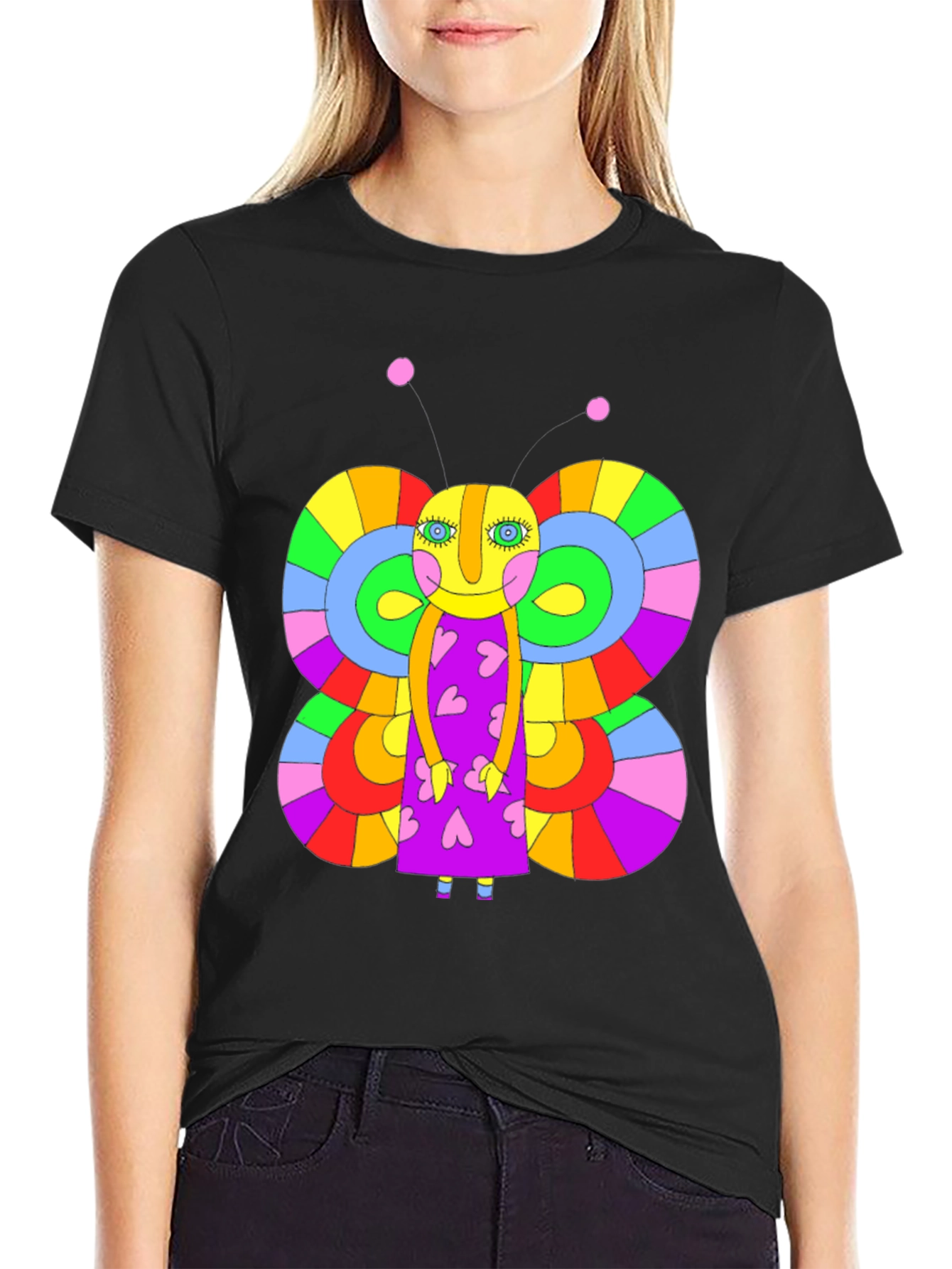 Funky Butterfly Graphic Tee