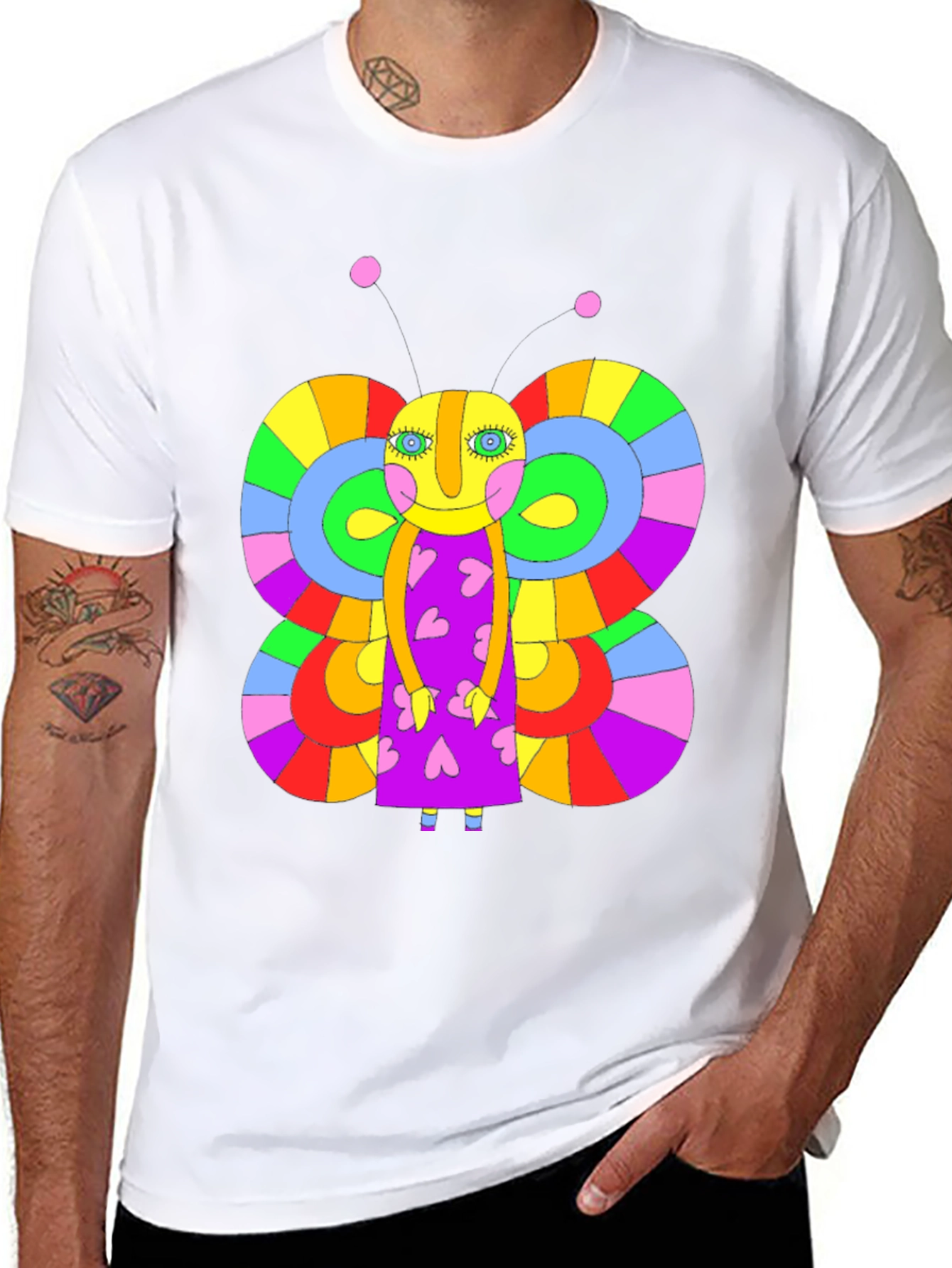 Funky Butterfly Graphic Tee