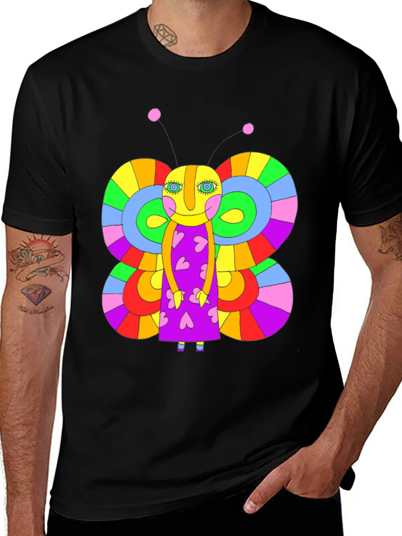 Funky Butterfly Graphic Tee