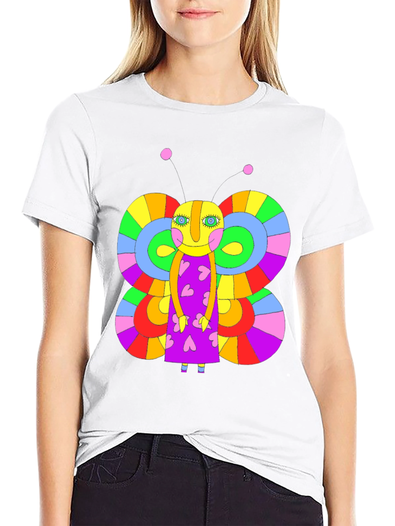 Funky Butterfly Graphic Tee