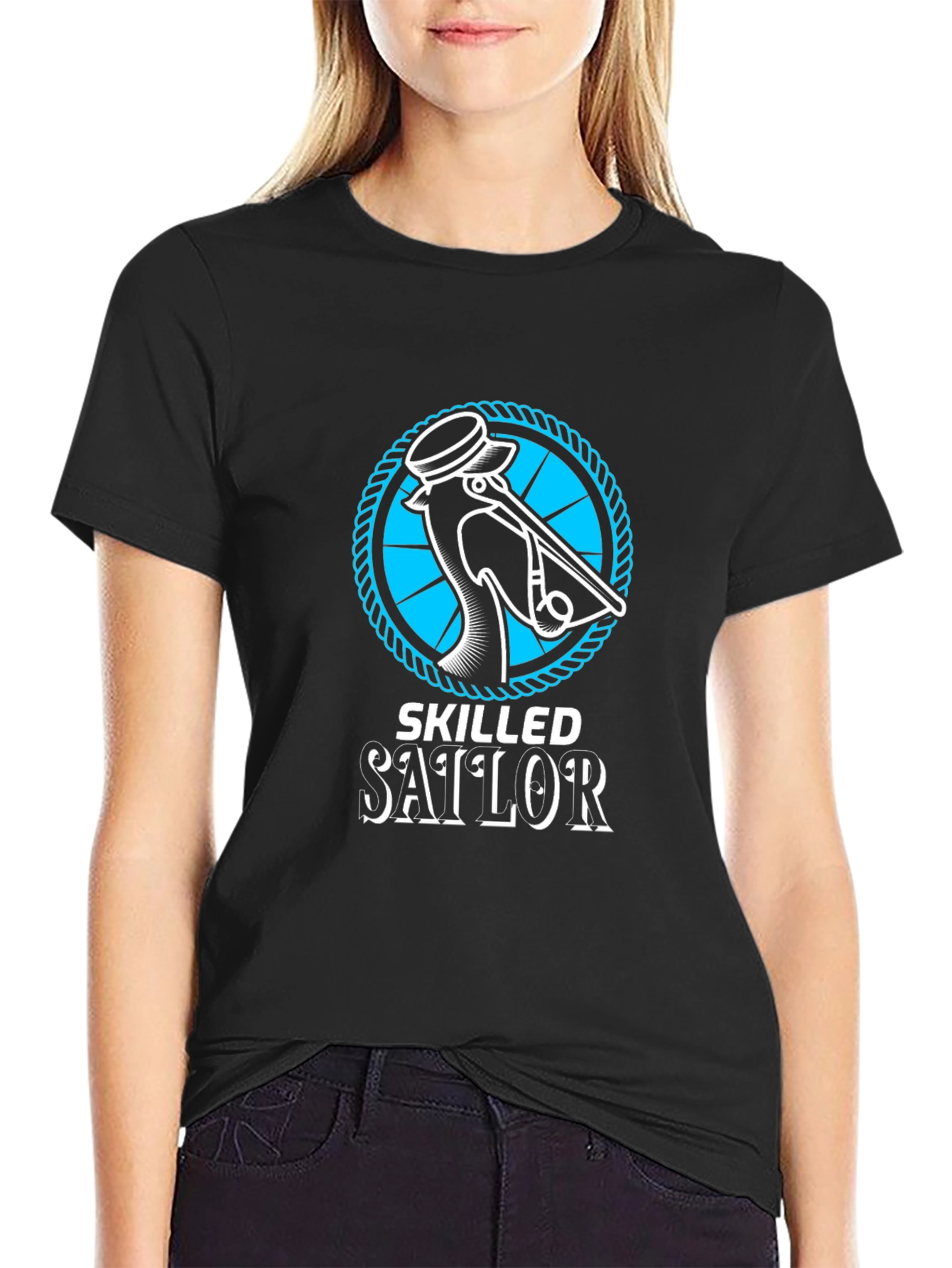Skilled Sailor Graphic Tee - Nautical Design