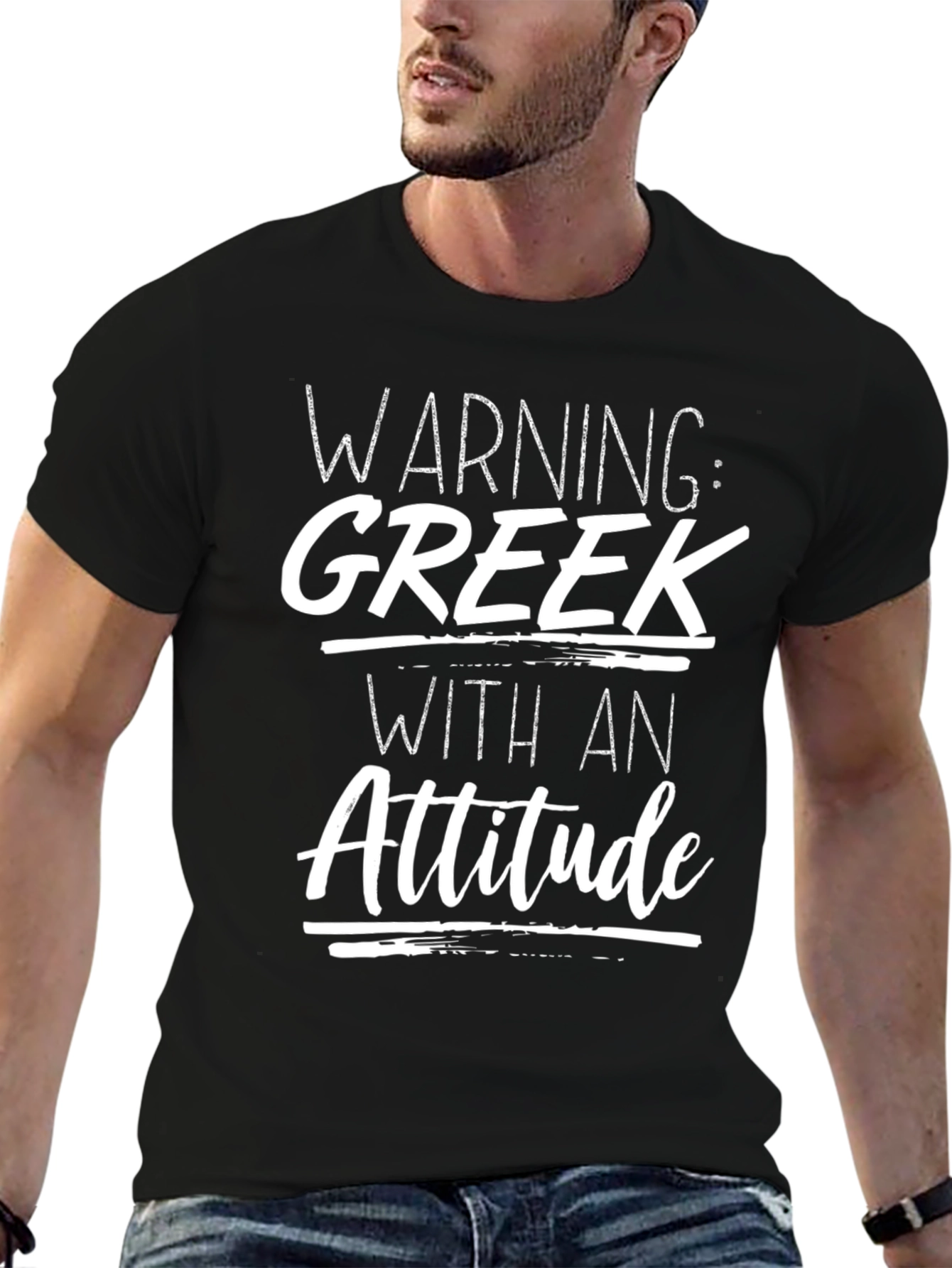 Warning: Greek With An Attitude T-Shirt