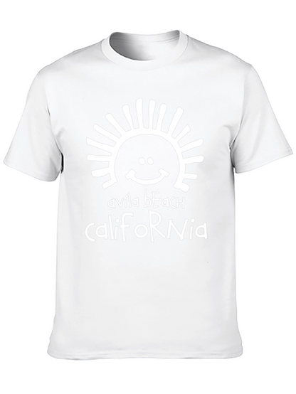Avila Beach California Graphic T-Shirt - Black