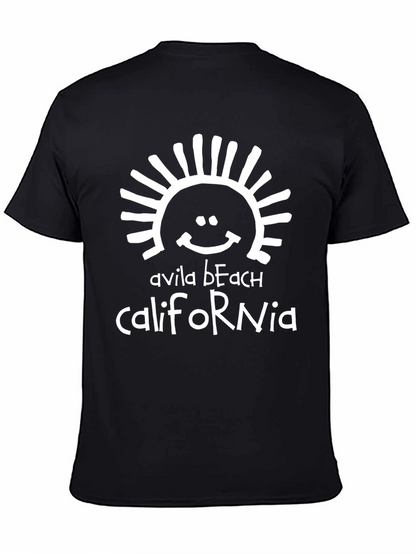 Avila Beach California Graphic T-Shirt - Black