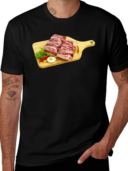 Ribs on Cutting Board Graphic T-Shirt