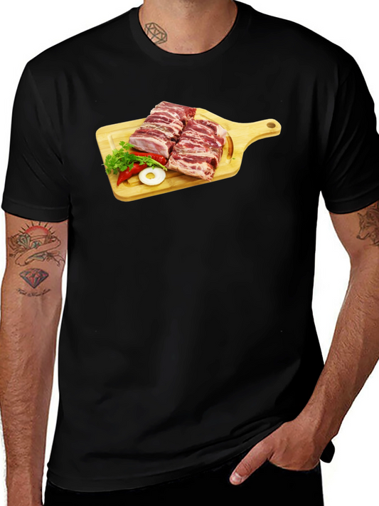 Ribs on Cutting Board Graphic T-Shirt