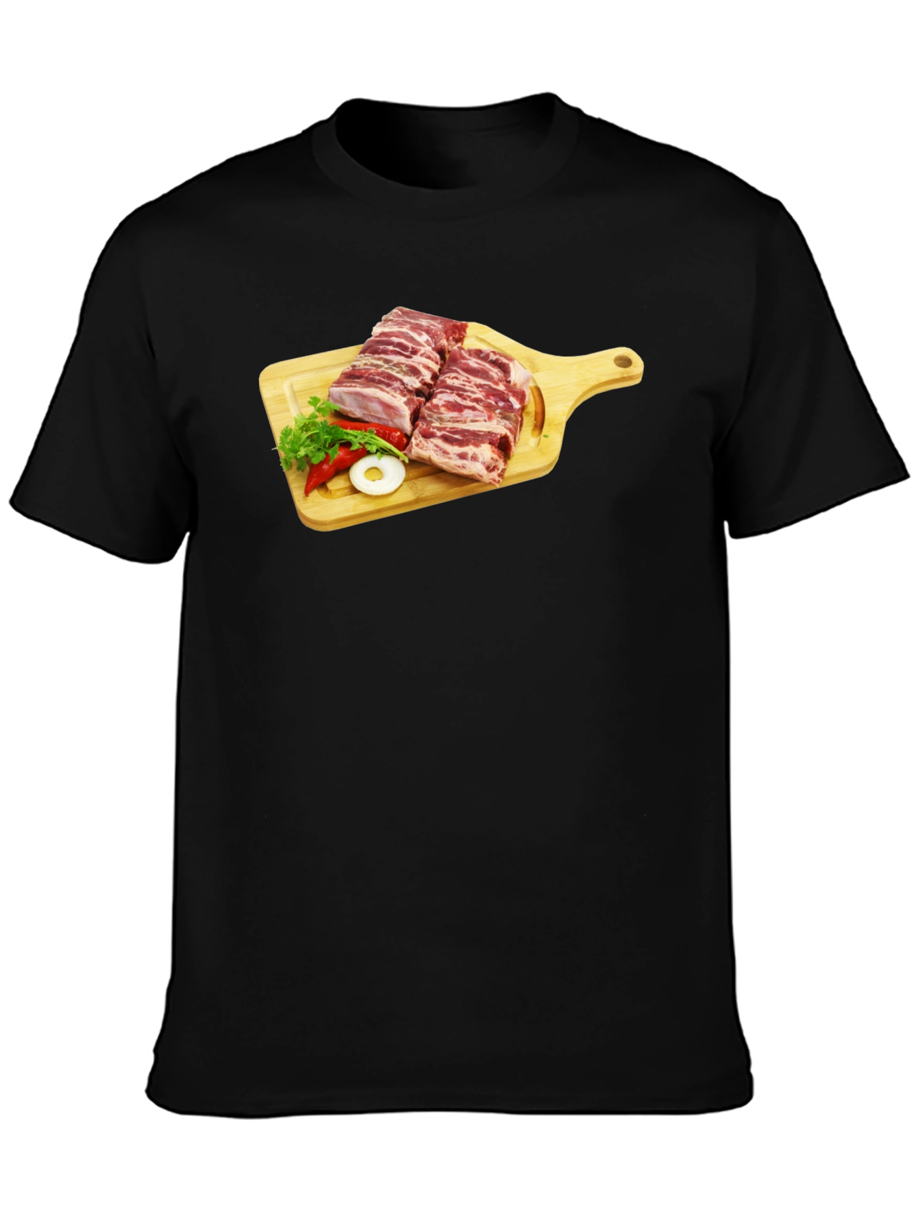 Ribs on Cutting Board Graphic T-Shirt