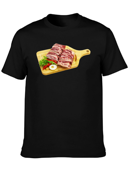 Ribs on Cutting Board Graphic T-Shirt