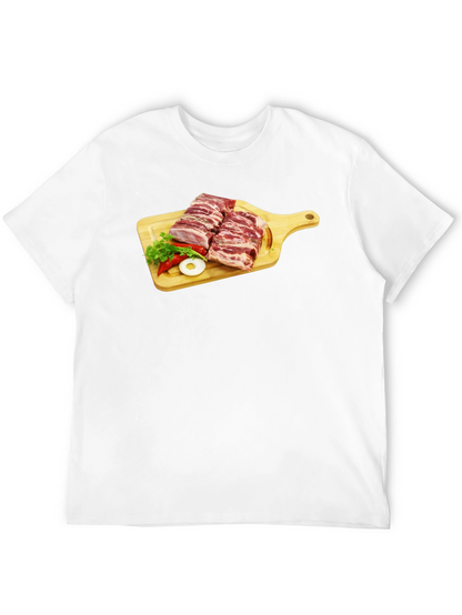 Ribs on Cutting Board Graphic T-Shirt