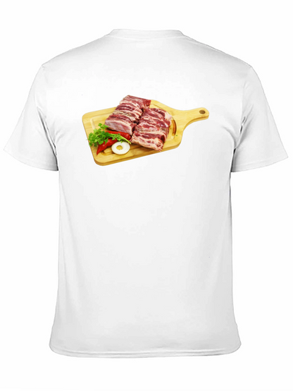 Ribs on Cutting Board Graphic T-Shirt