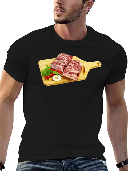 Ribs on Cutting Board Graphic T-Shirt