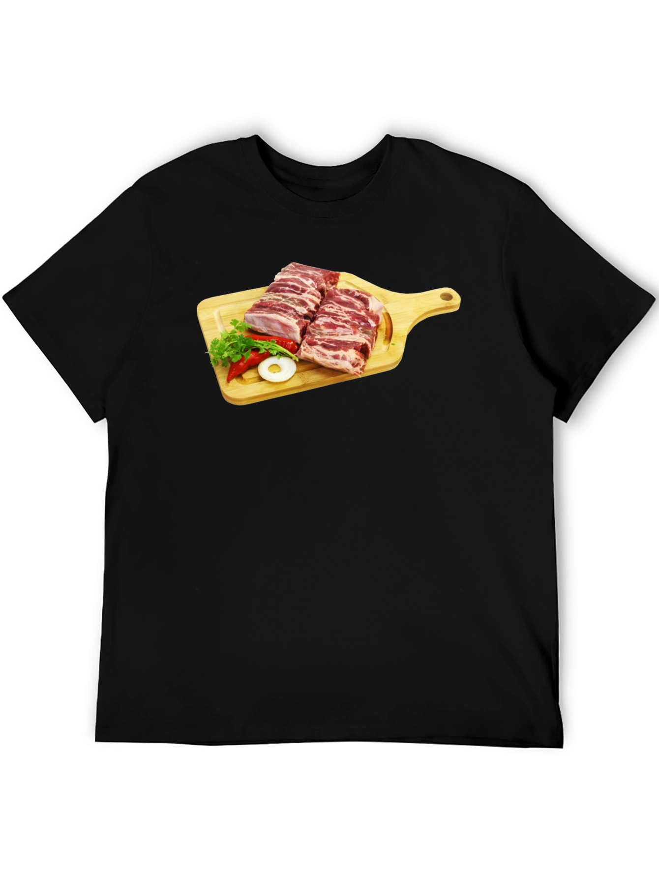 Ribs on Cutting Board Graphic T-Shirt