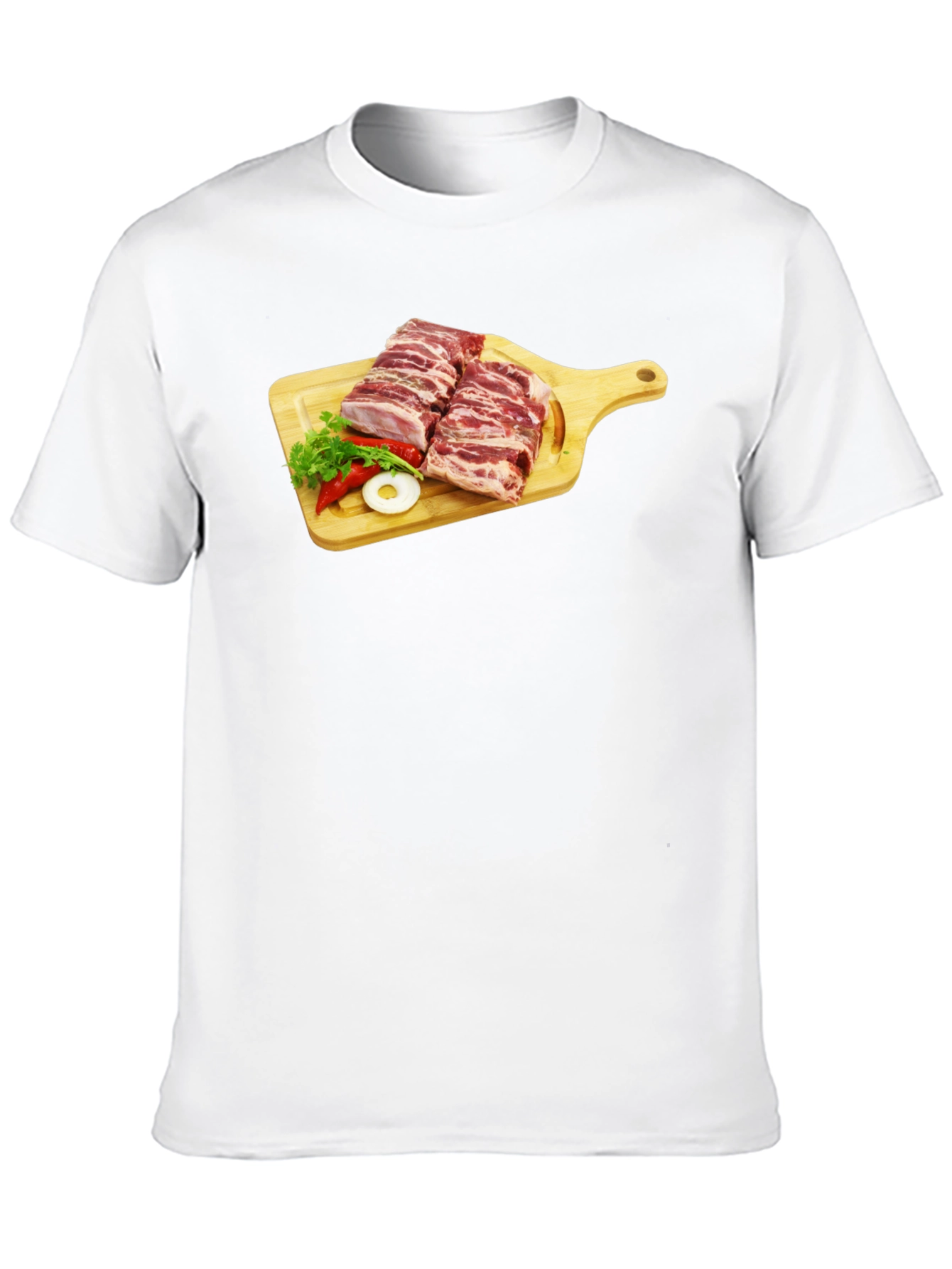 Ribs on Cutting Board Graphic T-Shirt