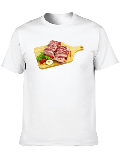 Ribs on Cutting Board Graphic T-Shirt