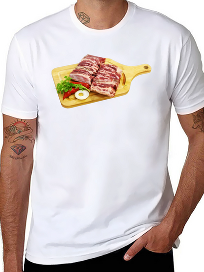 Ribs on Cutting Board Graphic T-Shirt