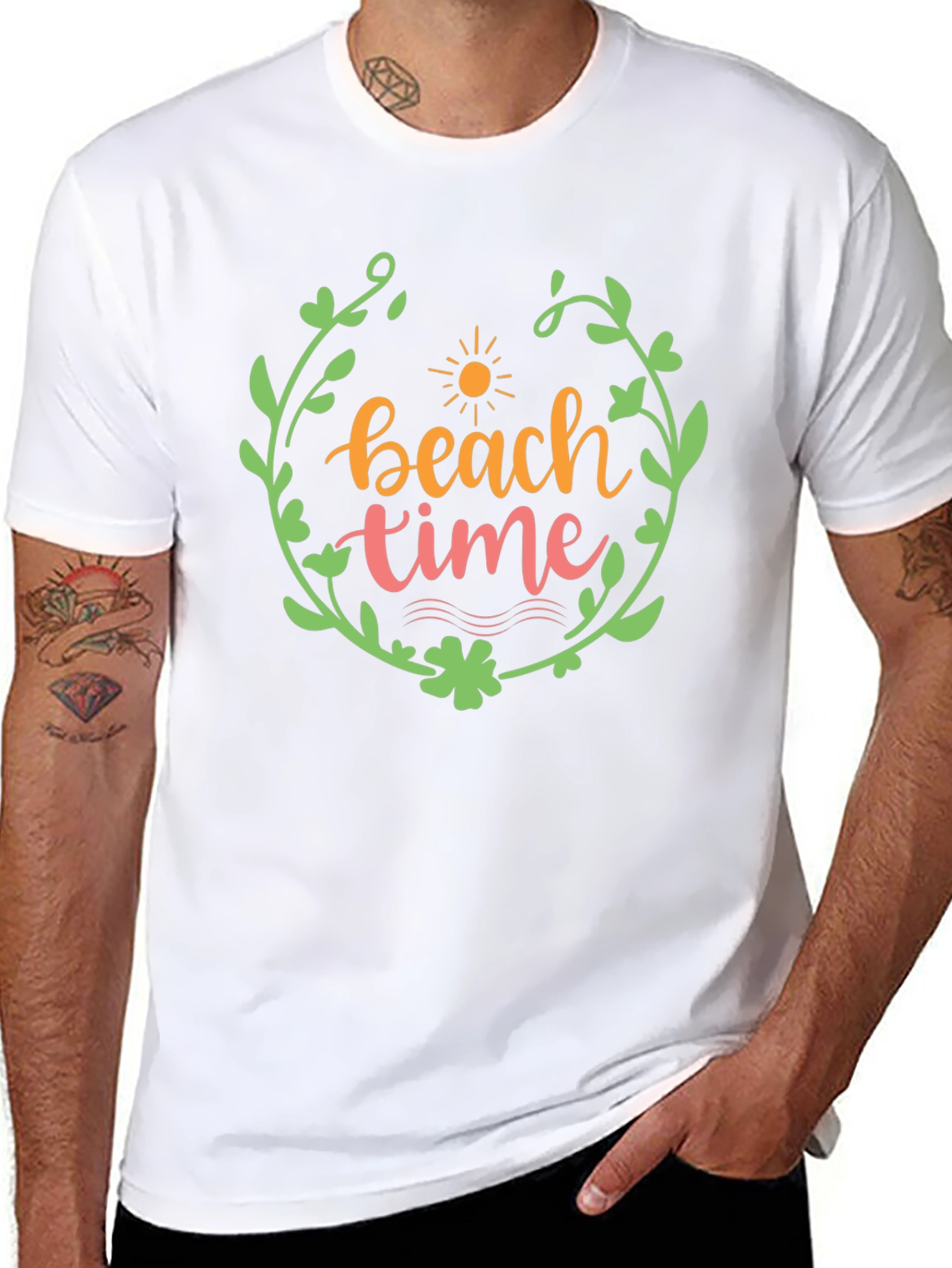 Beach Time Graphic Tee - Stylish Summer T-Shirt