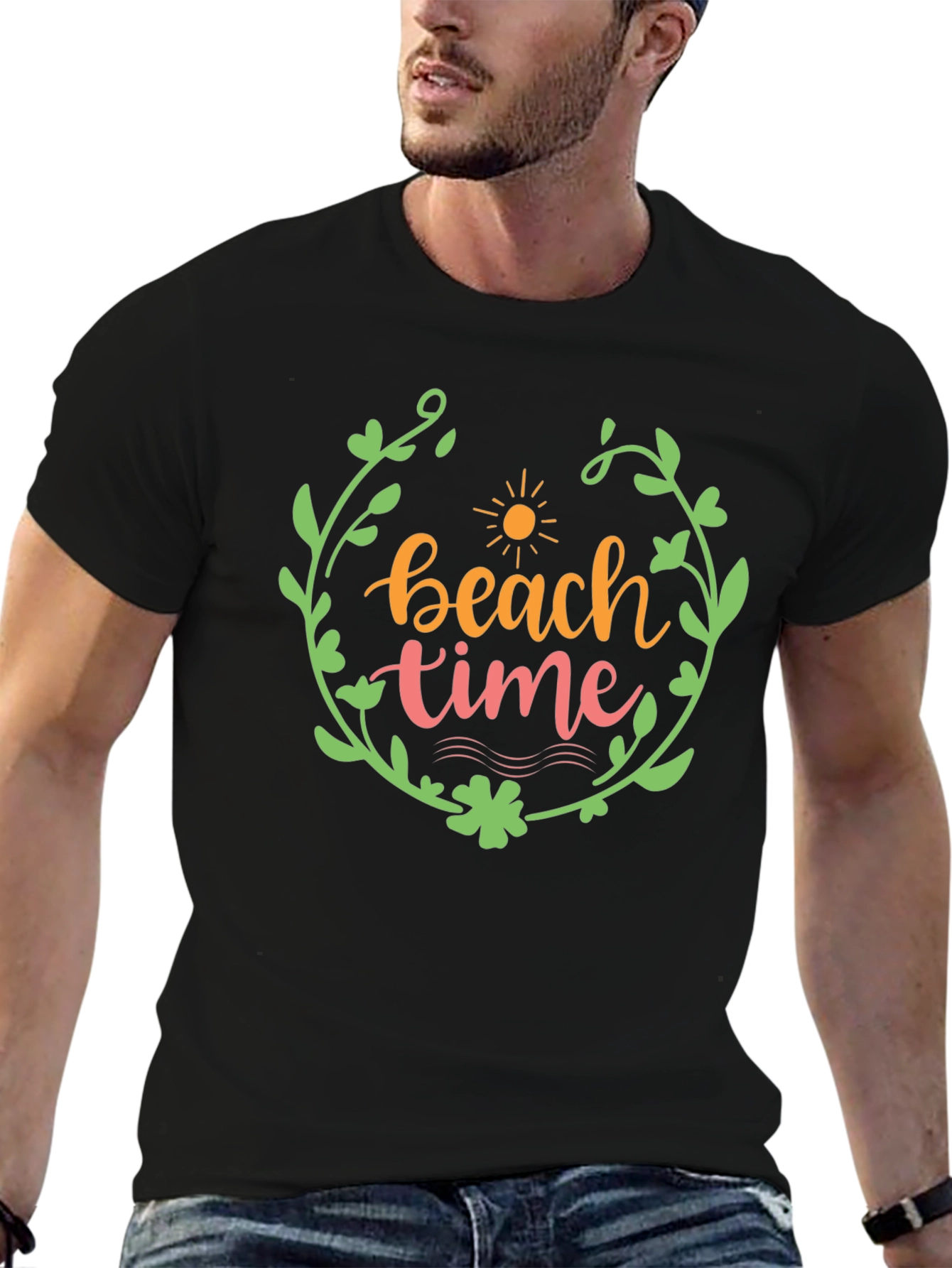 Beach Time Graphic Tee - Stylish Summer T-Shirt