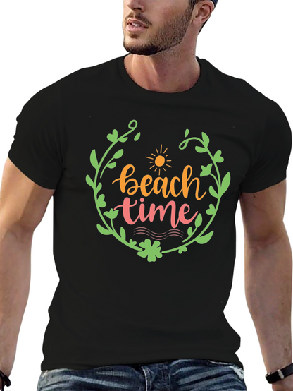 Beach Time Graphic Tee - Stylish Summer T-Shirt