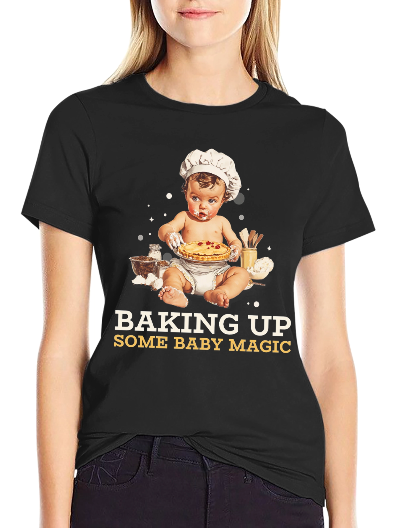 Baking Up Some Baby Magic Graphic Tee