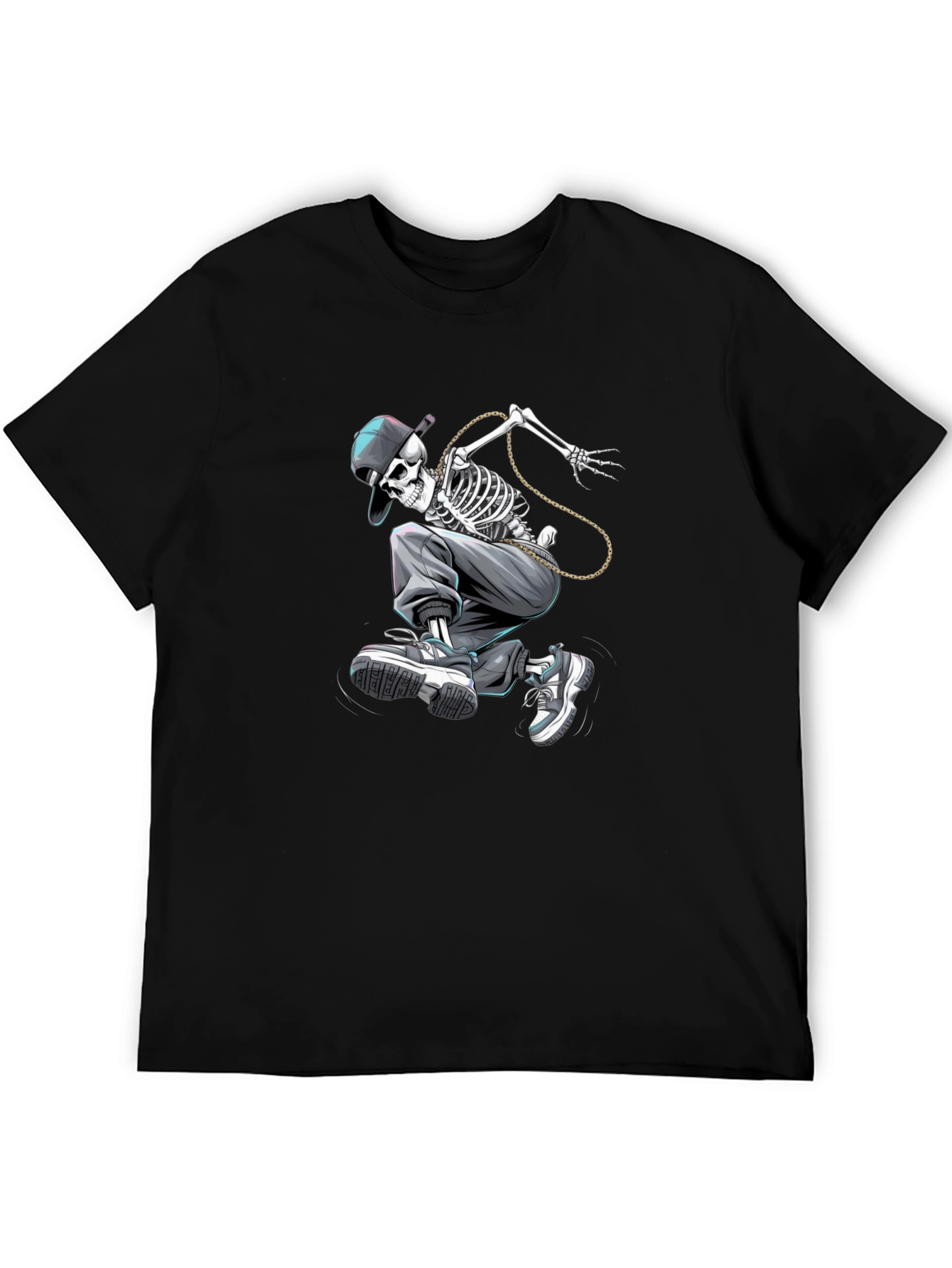 Skateboarding Skeleton Graphic Tee