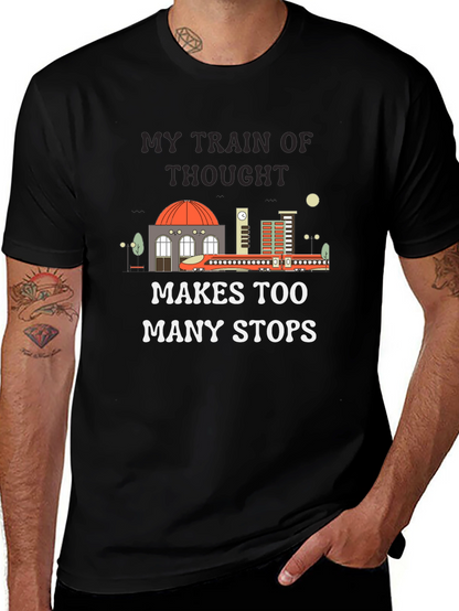 My Train of Thought T-Shirt Funny Tee