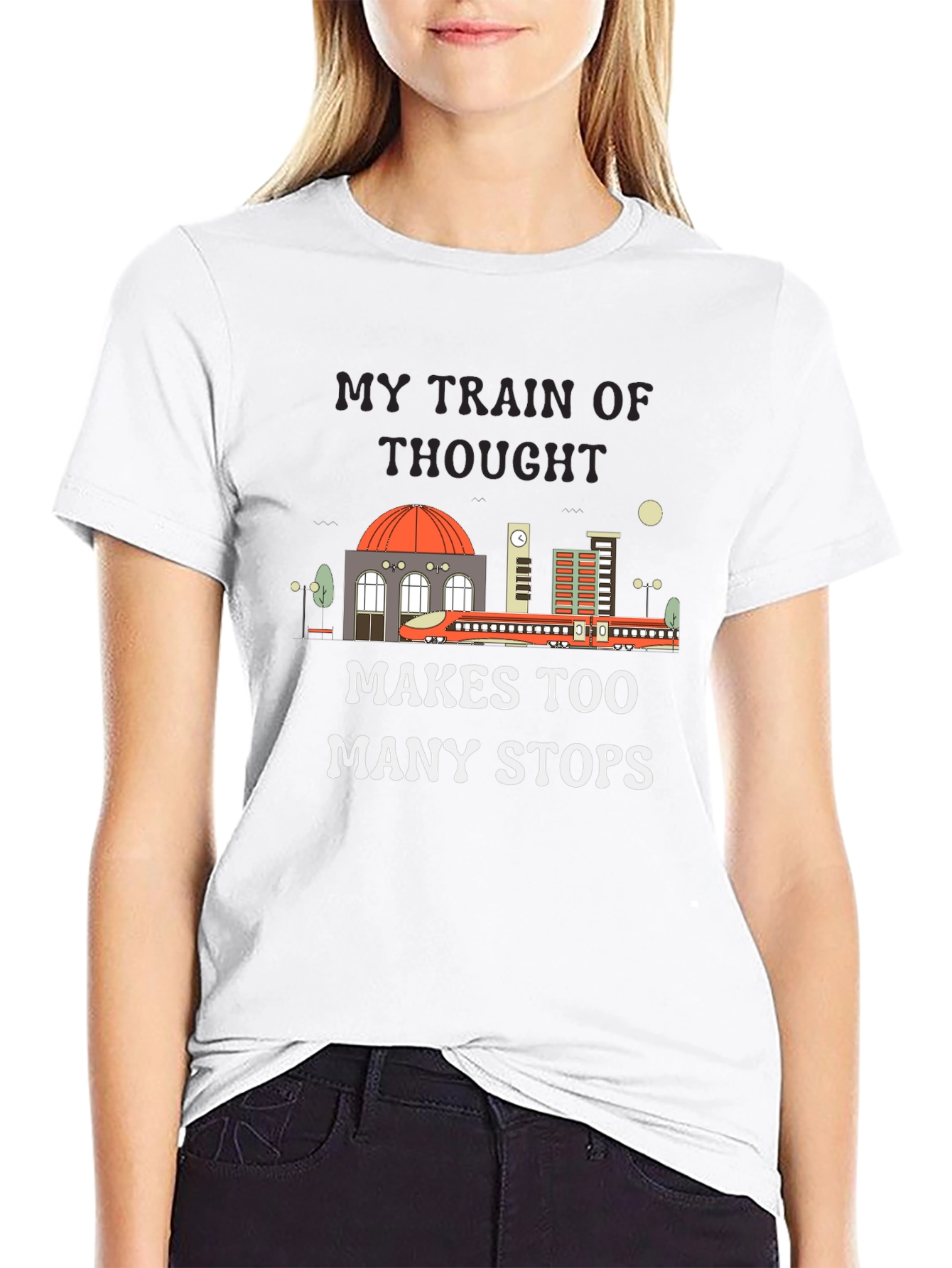 My Train of Thought T-Shirt Funny Tee