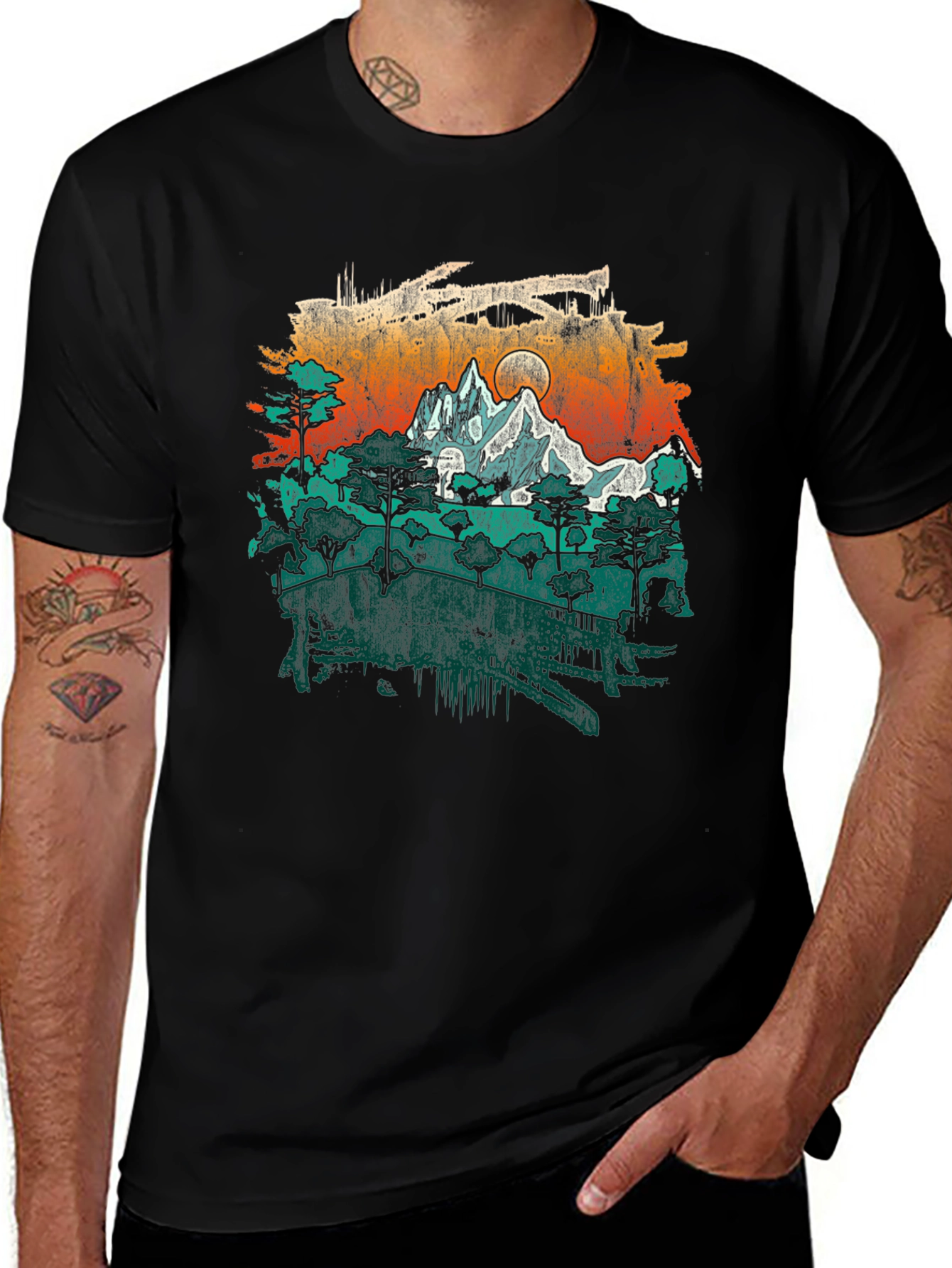 Mountain Adventure Graphic Tee - Nature Lovers Shirt