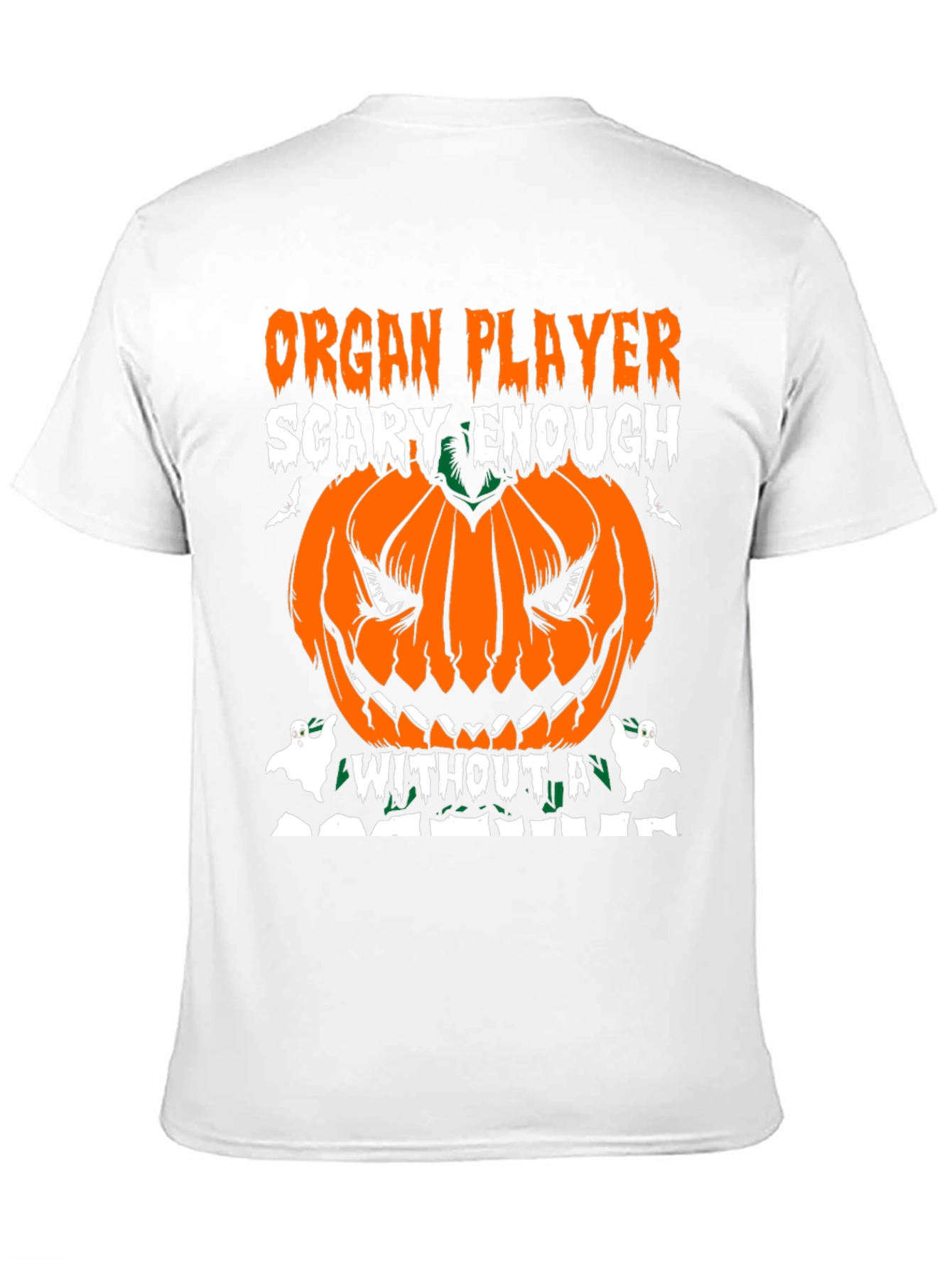 Organ Player Halloween Pumpkin Graphic Tee