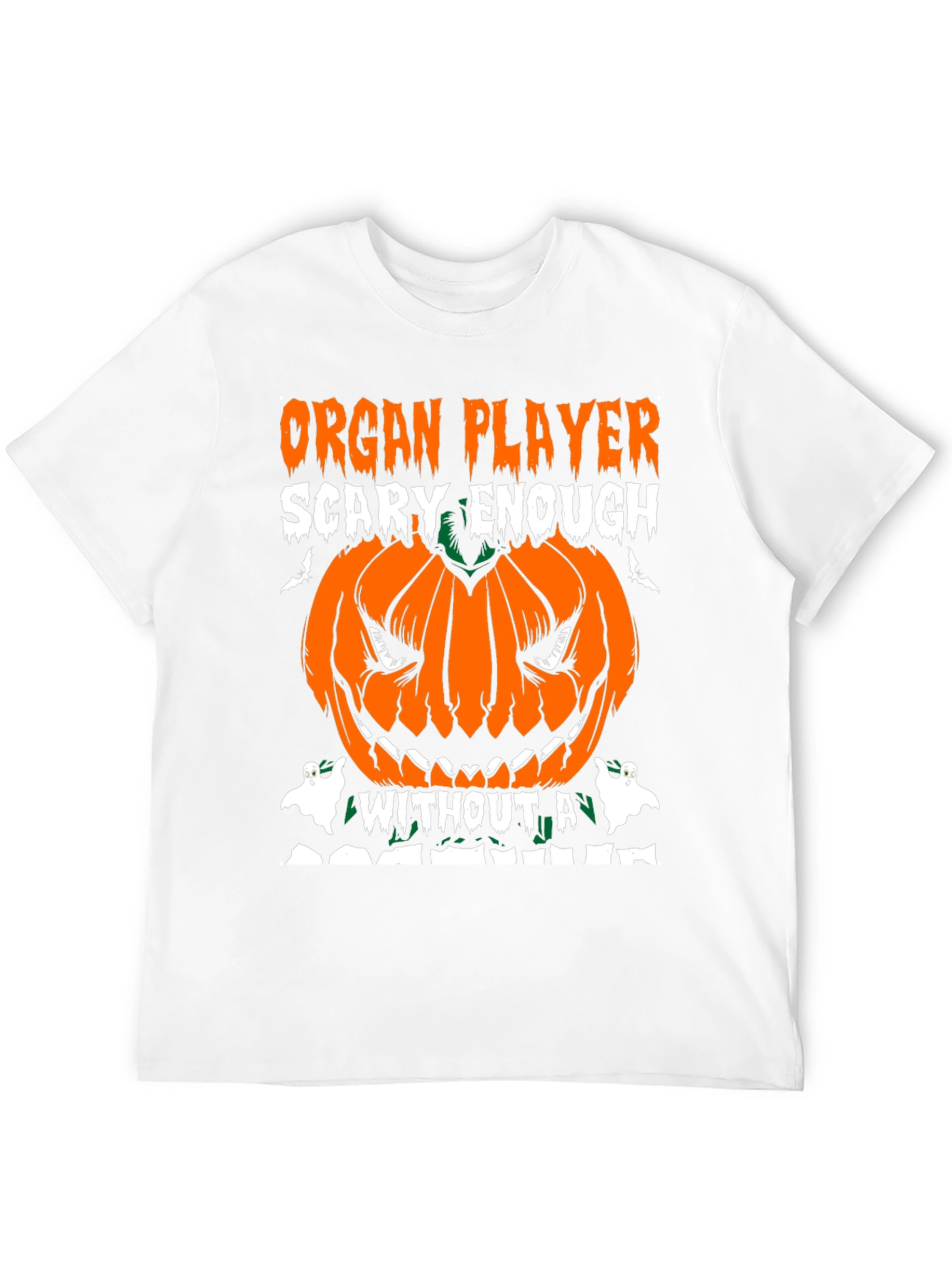 Organ Player Halloween Pumpkin Graphic Tee