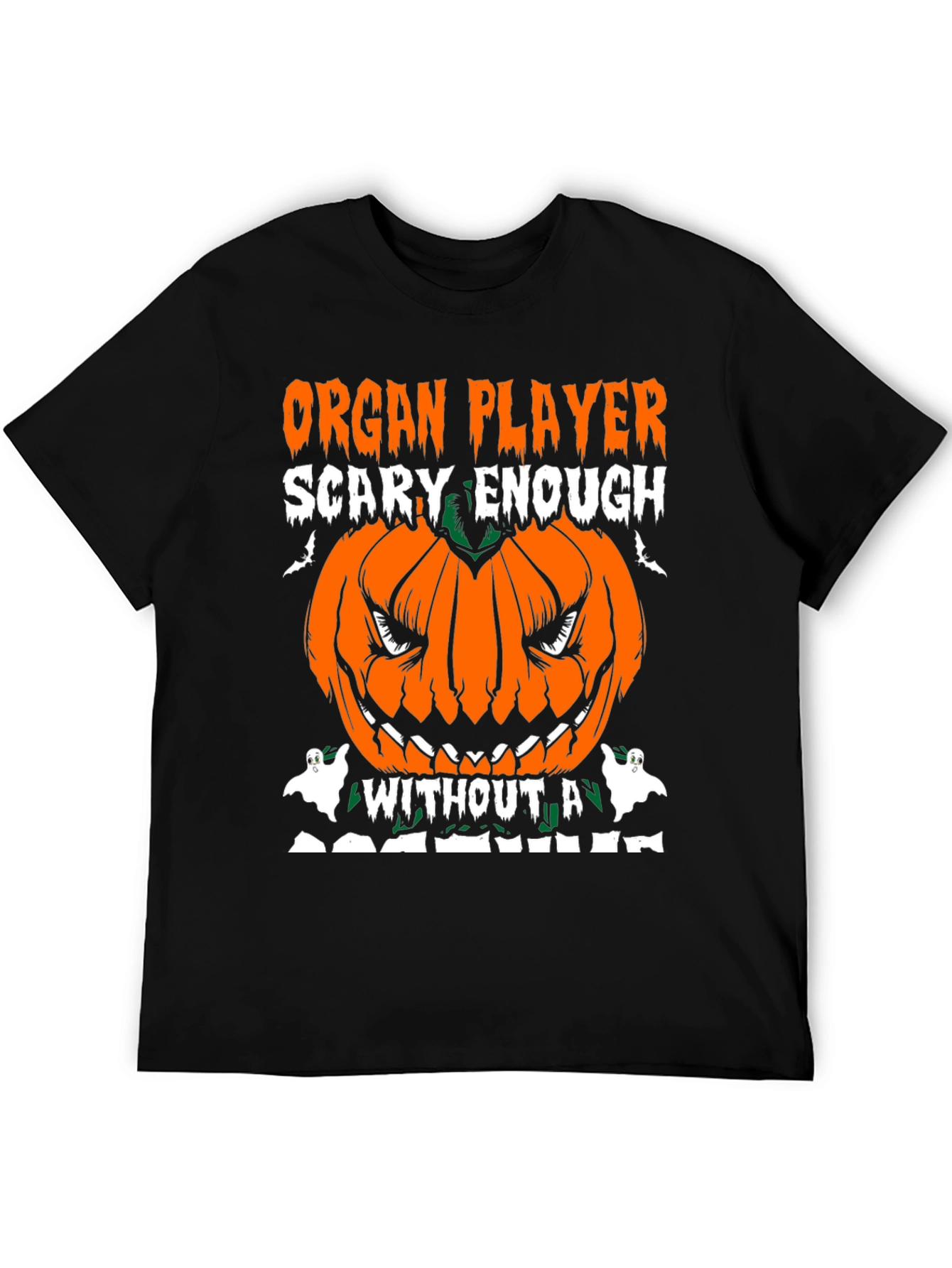 Organ Player Halloween Pumpkin Graphic Tee
