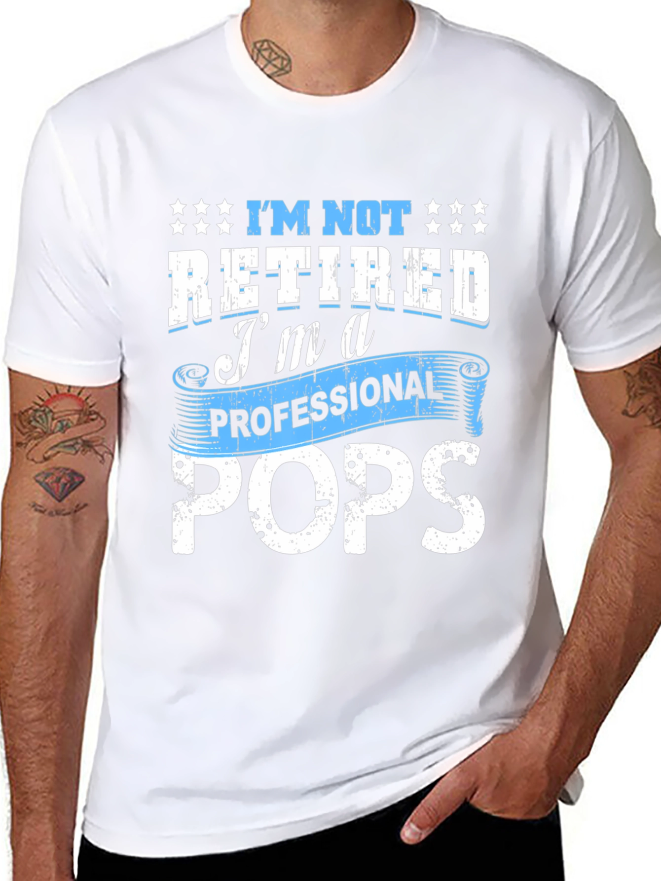 Professional Pops T-Shirt - Funny Retired Dad Tee